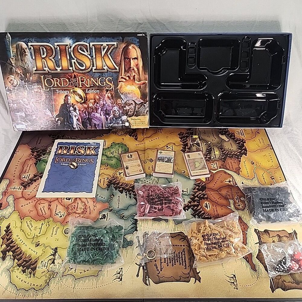 Game 2003 Hasbro RISK Lord of the Rings Trilogy Edition Board New Factory Sealed